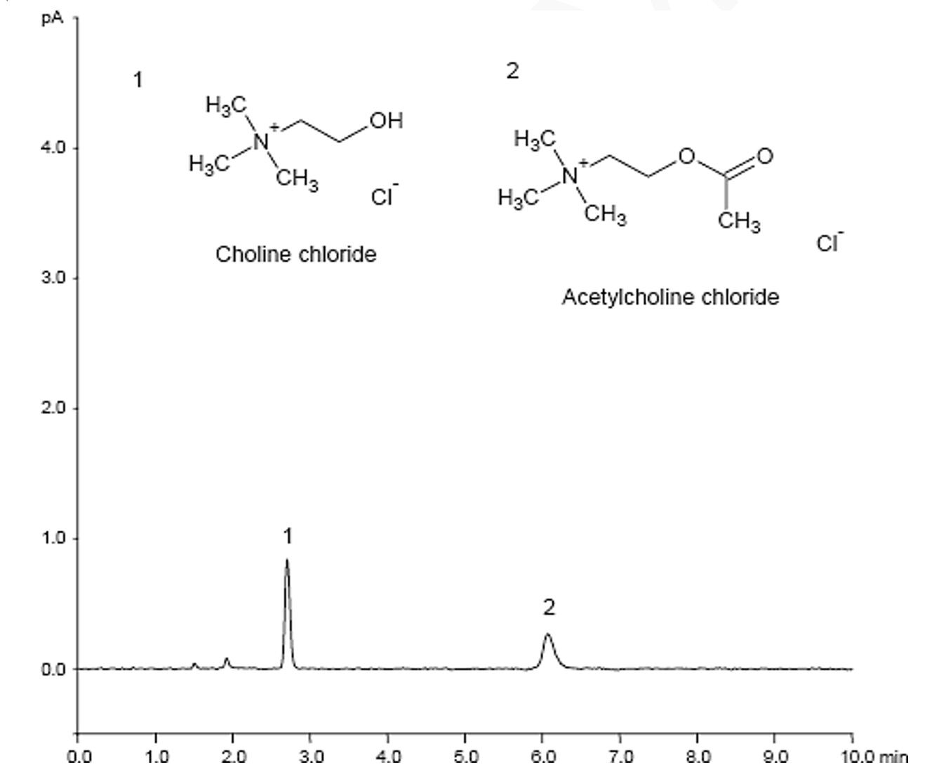 菲羅門液相色譜柱對(duì)乙酰膽堿和膽堿的分析